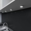 Bright Source LED Circular Cabinet Cupboard Unit Shelf Light, Satin