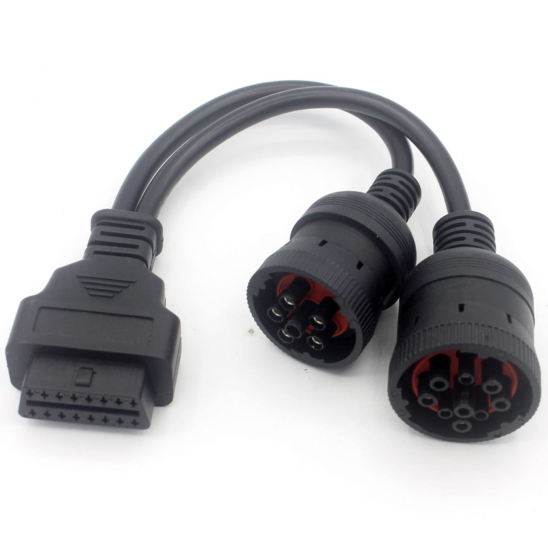 LoongGate SAE J1939 9 Pin and 6 Pin to OBDII