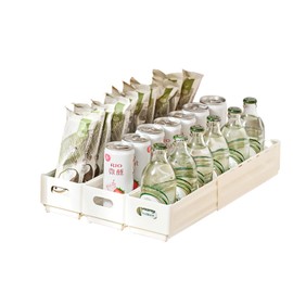 CYPKAGU Telescopic Storage Case, Drawer, Plastic, Telescopic Storage Box, Small Items, Organizer, Adjustable Slide (3, S)