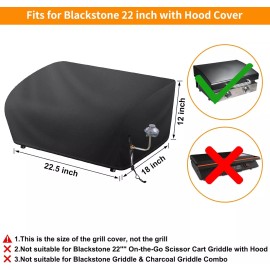 Blackstone Grill Cover For Blackstone 22 Inch Griddle Griddle Tabletop With Hood Waterproof