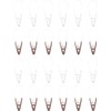 Clothes Pegs, Pack of 24, Windproof Plastic Clips with Lanyard,