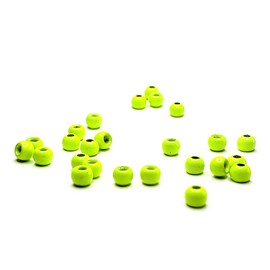 Tasty Tackle Brass Beads for Fly Tying (100 Pack) (Chartreuse, 3.2 mm - 1/8")
