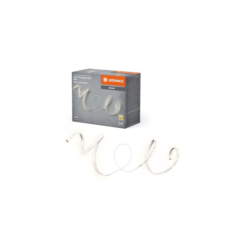 LEDVANCE TV MOOD Striscia LED con connessione USB, 2,8 W,