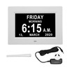 Digital Day Clock, 7in Auto Dimmable, 8 Languages, Unabbreviated Week