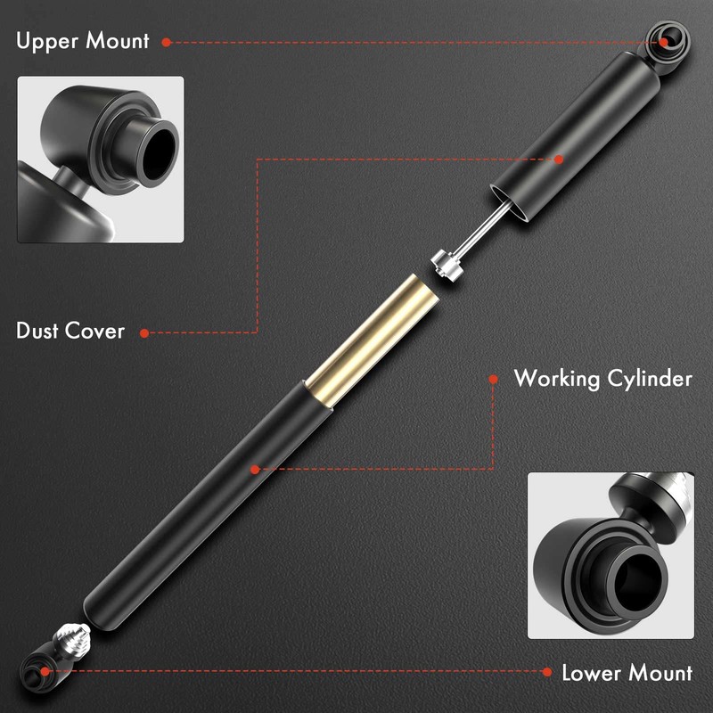 A-Premium Pair (2) Cab Shock Absorbers Compatible with Volvo VNL