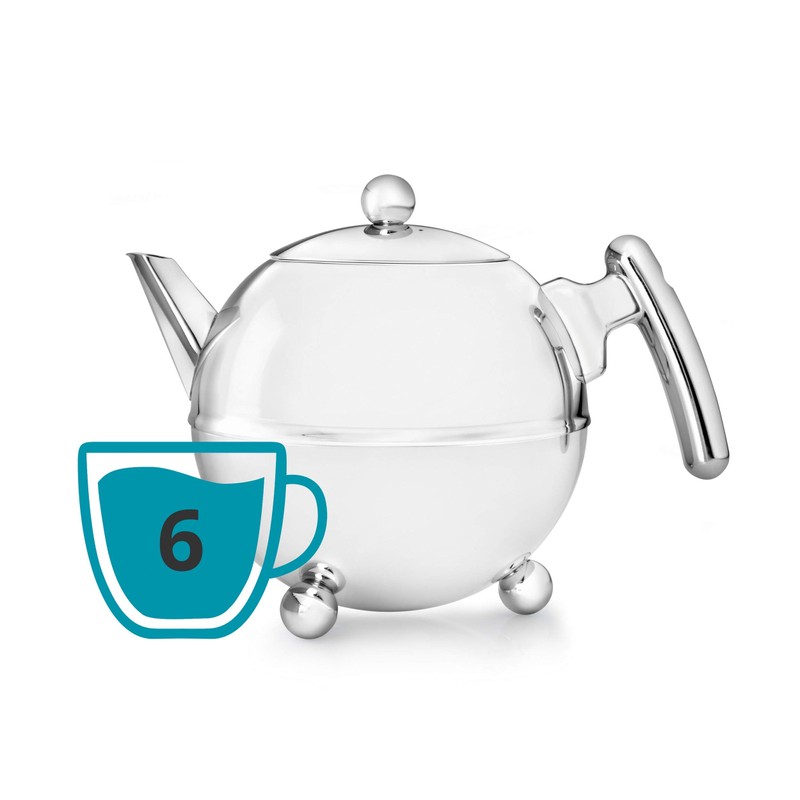 Bredemeijer 1.2 L Stainless Steel Teapot Bella Ronde with Chromium