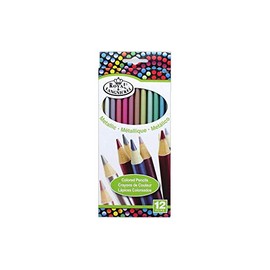 ROYAL BRUSH RTN-157 Metallic Colored Pencils-12/Pkg