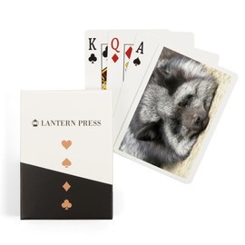 Lantern Press Silver Fox (52 Playing Cards, Poker Size Card Deck with Jokers)