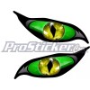 ProSticker 9000 (One Set) 3" x 7" Green Yellow Evil