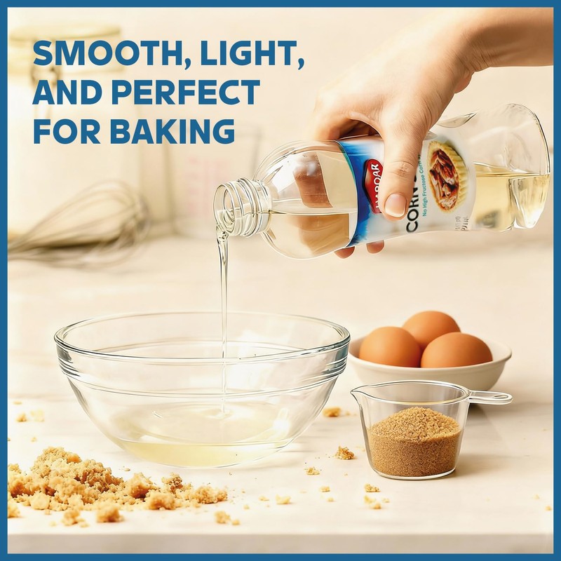 Haddar Light Corn Syrup 16oz (2 Pack) Made with Real