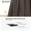 PiccoCasa Blackout French Door Curtain Panel - Blackout Door Curtain