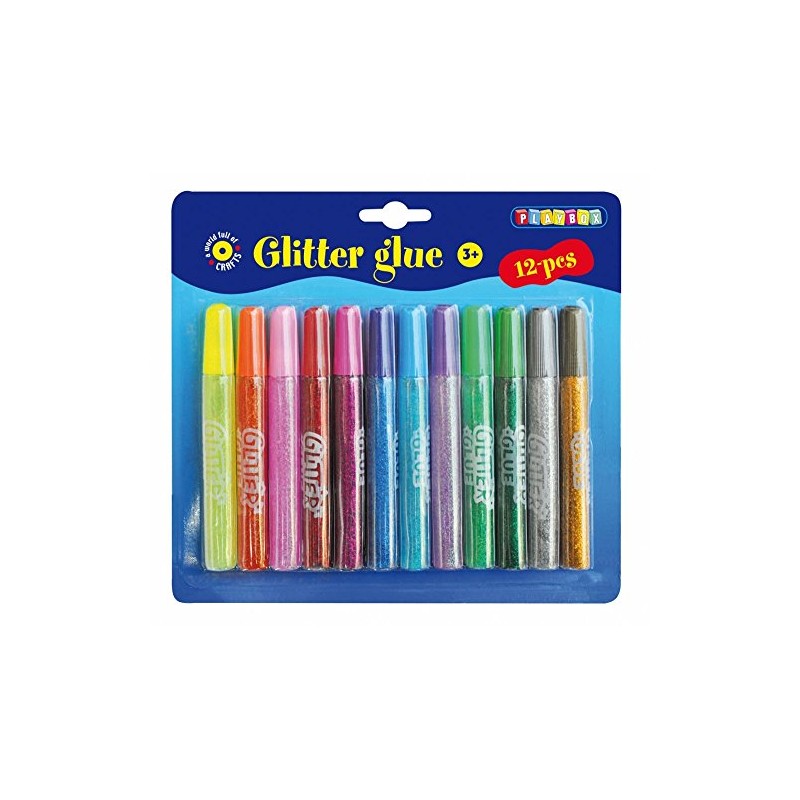 Playbox Glitter Glue (12 Pieces)
