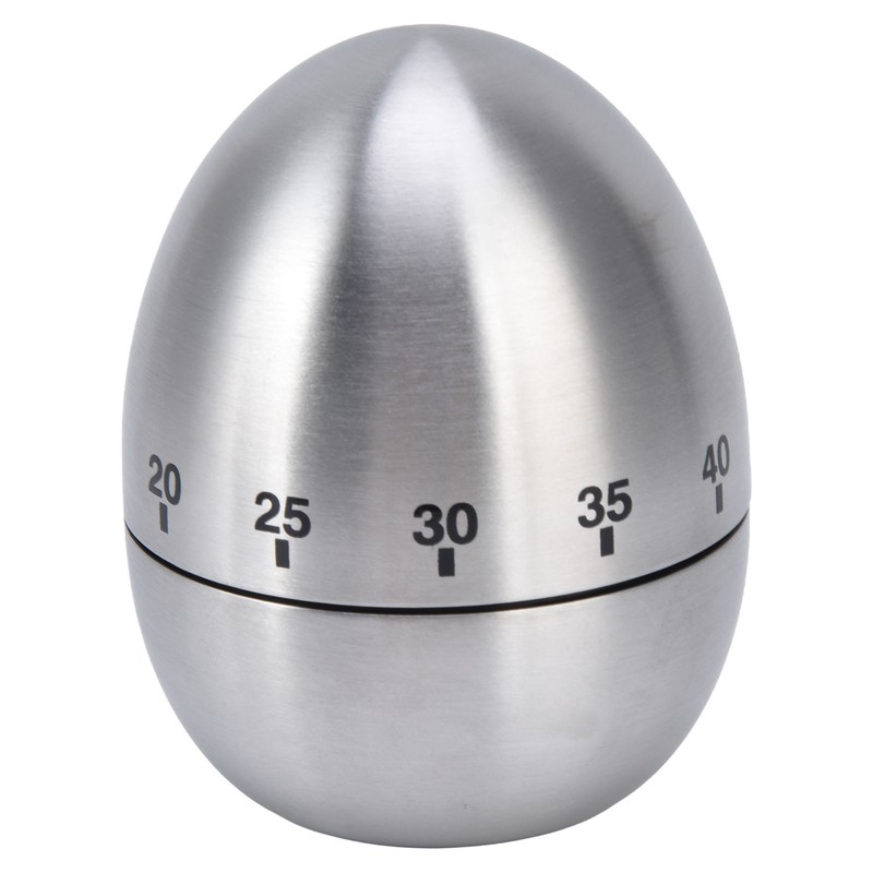 Cooking Timer Egg Shaped Clear Scale Design Manual Mechanical 60