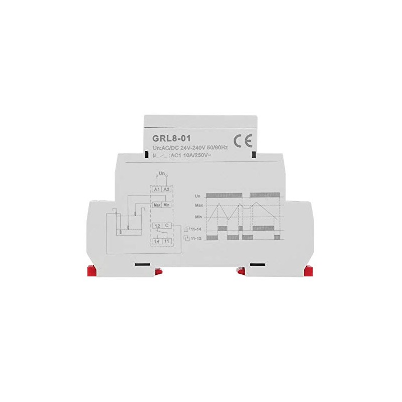 24V-240V GRL8-01 Liquid Level Control Relay Water Level Controller 10A