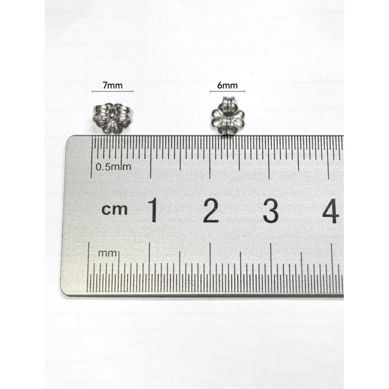 Limerencia Titanium Earring Backs Replacements, Hypoallergenic Pure Titanium Earring Backs