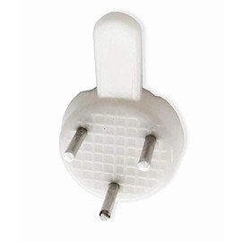 30mm Plastic Hard Wall Picture Hooks (Pack of 20)