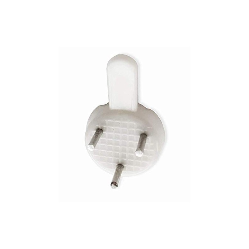 30mm Plastic Hard Wall Picture Hooks (Pack of 20)