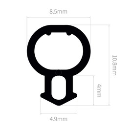 ExtrudaSeal B202 Bubble Gasket Replacement Window Door Draught Excluder Seal - 6m