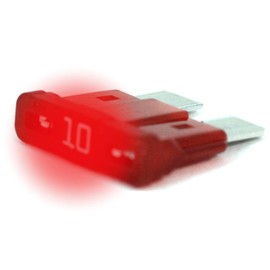 LED Status Car ATO Fuses Blade Fuses TFTL0 Set 3A 5A 7.5A 10A 15A 20A 25A 30A 35A 40A, Current: 10A Amp