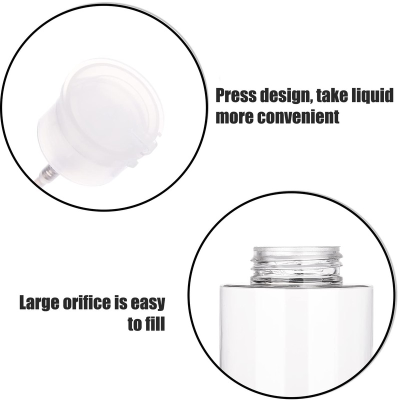 MFUOE 2pcs 150ml Nail Polish Remover Pump Dispenser Empty Bottle