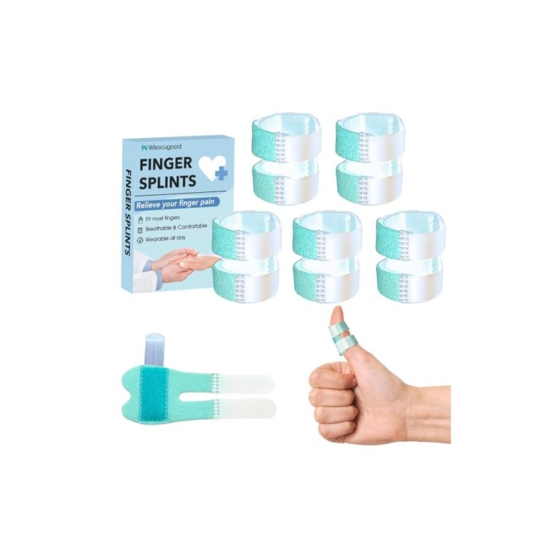 5Pcs Thumb Finger Splints, Small Finger Splints for Broken, Arthritis,