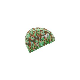 Speedo SE12454 Swim Cap, Linear Gradients Mesh Cap, Green, Large