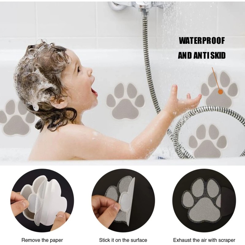 Secopad Non Slip Bathtub Stickers Set 20 Pieces Slip Resistant