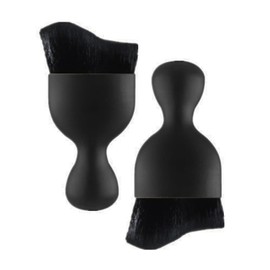 Wugauwor 2 Black Car Detailing Brush Set, Car Interior Cleaning Brush, Dust Brush Soft Brush for Cleaning Car Interiors, Computer Keyboards, PC Screen, Fans and More