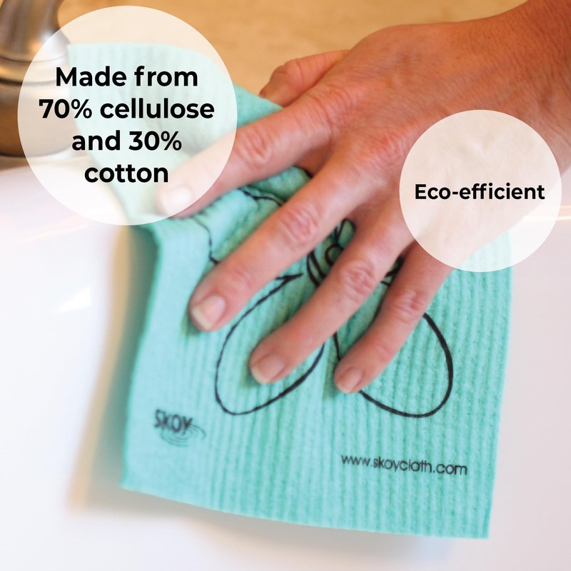 Skoy Cloth, 4-pack Versatile Swedish Dishcloths for Kitchen and Household