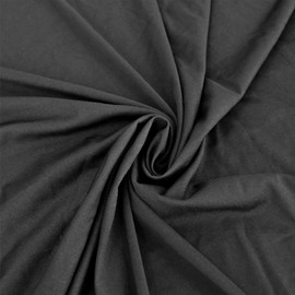 Time to Sparkle 6ft Stretch Spandex Table Cover for Standard Folding Tables - Universal Rectangular Fitted Tablecloth Protector for Wedding, Banquet and Party (Black)