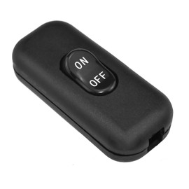 Aifeier ET Inline Cord Switch AC 250V 6A On/Off Lamp Control Appliance Switch Rocker for Appliance or Bedroom Table Lamp Desk, Black