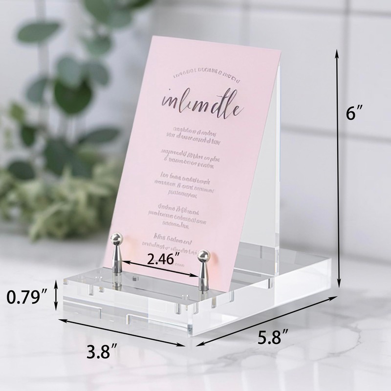 Acrylic Easel Display Stand, Compact and Versatile Stand with Adjustable