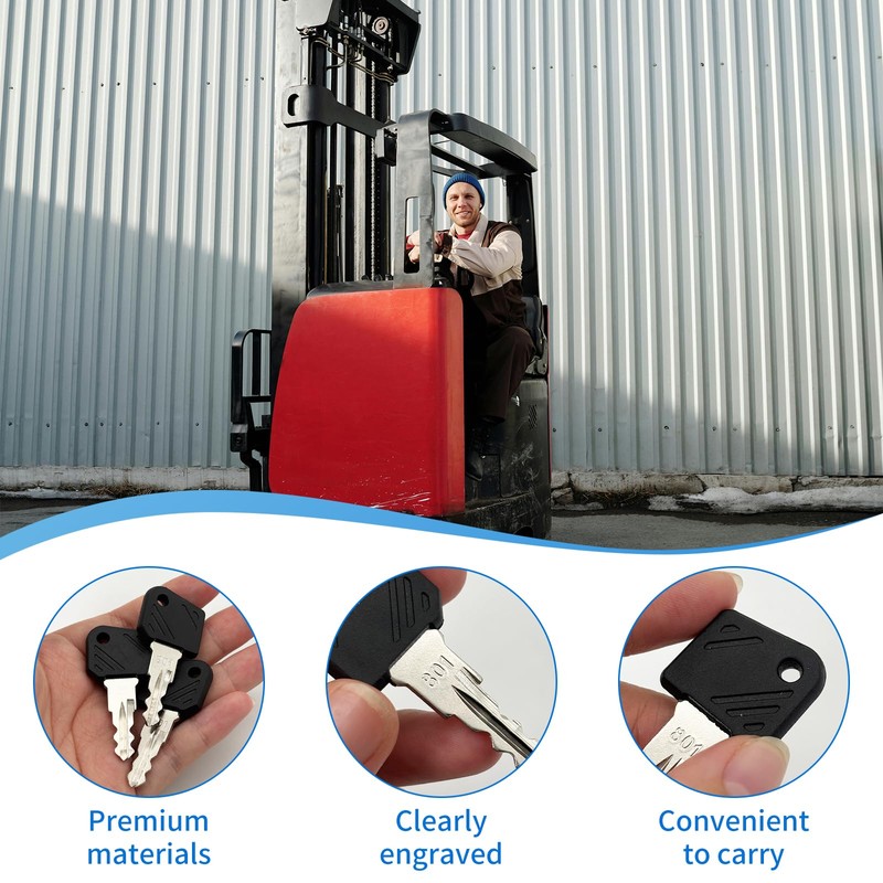 Stapler Key 801 for Linde Forklift - Construction Machinery Key