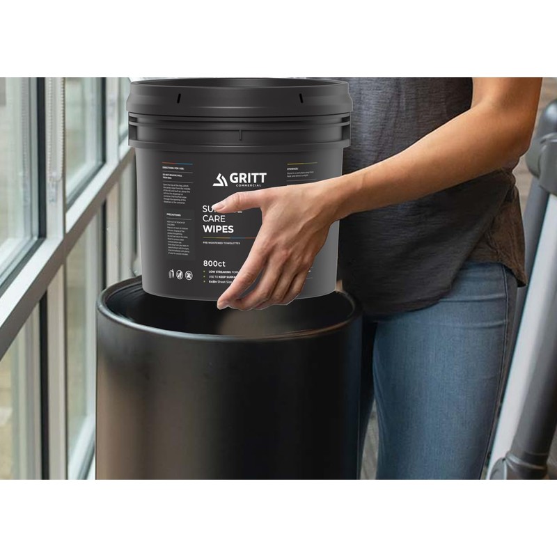 Surface Care Wipes with Reusable Dispenser Bucket 800 Count Refill