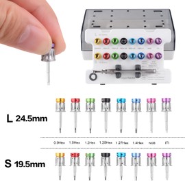 Implant Colorful Prosthetic Universal Kit Adjustable Value of 10-70Ncm Repair Tools with 16 Screwdrivers