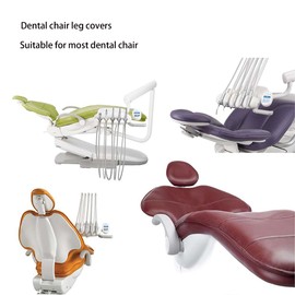 Harmonydent Dental Chair Foot Covers with Elastic Bands Buckle -Foot Pad Mat Cushion Transparent, Dustproof,Non-Slip, Reusable for Clinic, Salon Chair Sofa