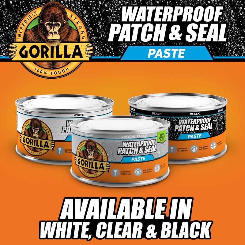 Gorilla Waterproof Patch & Seal Rubberized Sealant Paste, 12.8 Ounce