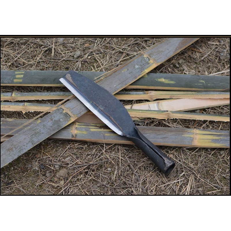 Thick Steel Blade Brush Axe, Heavy Duty Billhook Machete Hatchet