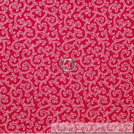 Benartex BonEful Fabric FQ Cotton Quilt Hot Pink White Flower Calico Dot Scroll Swirl Kid