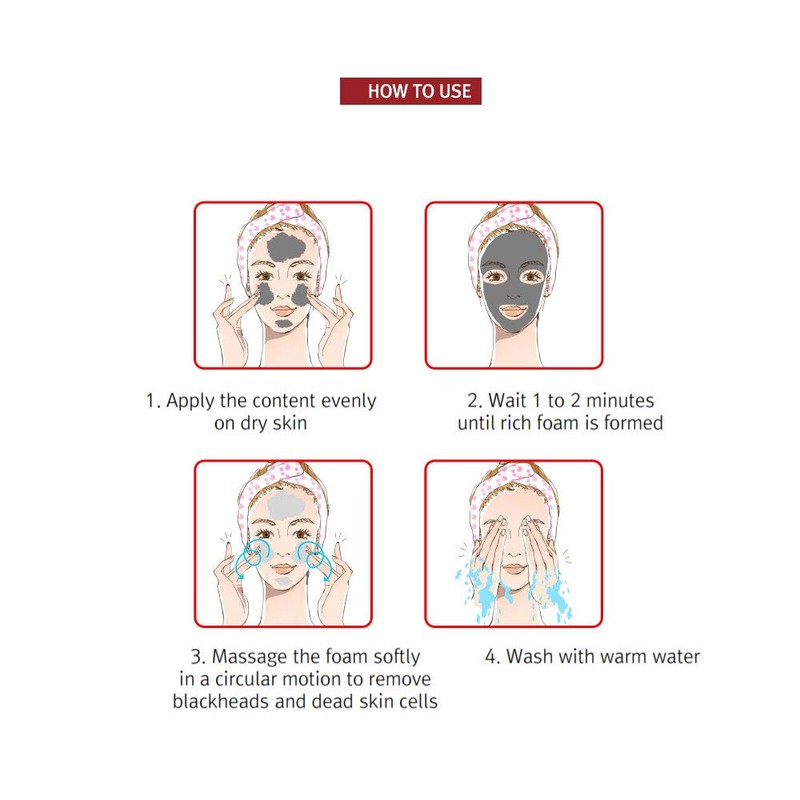 RiRe All Kill Blackhead Bubble Pack Cleanser THE RED 50ml