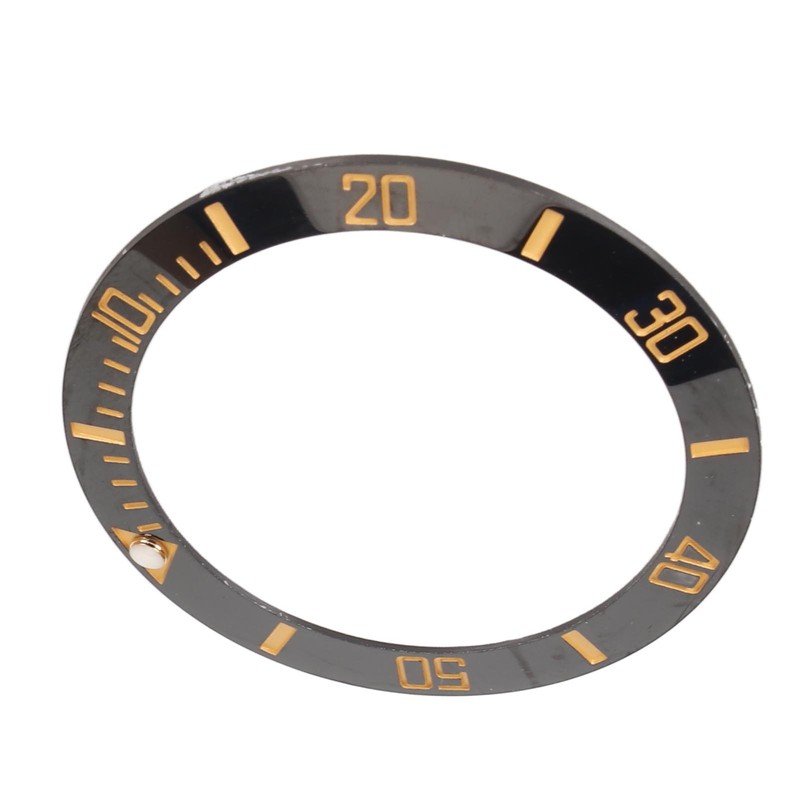 40mm Diameter Watch Bezel Insert Ring Clear Scale Luminous Ceramic