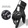 INBIKE Leather Motorcycle Gloves with Carbon Fiber Hard Knuckle Touch