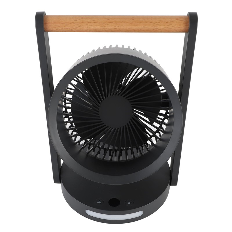 USB Desk Fan with Night Light 5 Speeds Quiet Portable