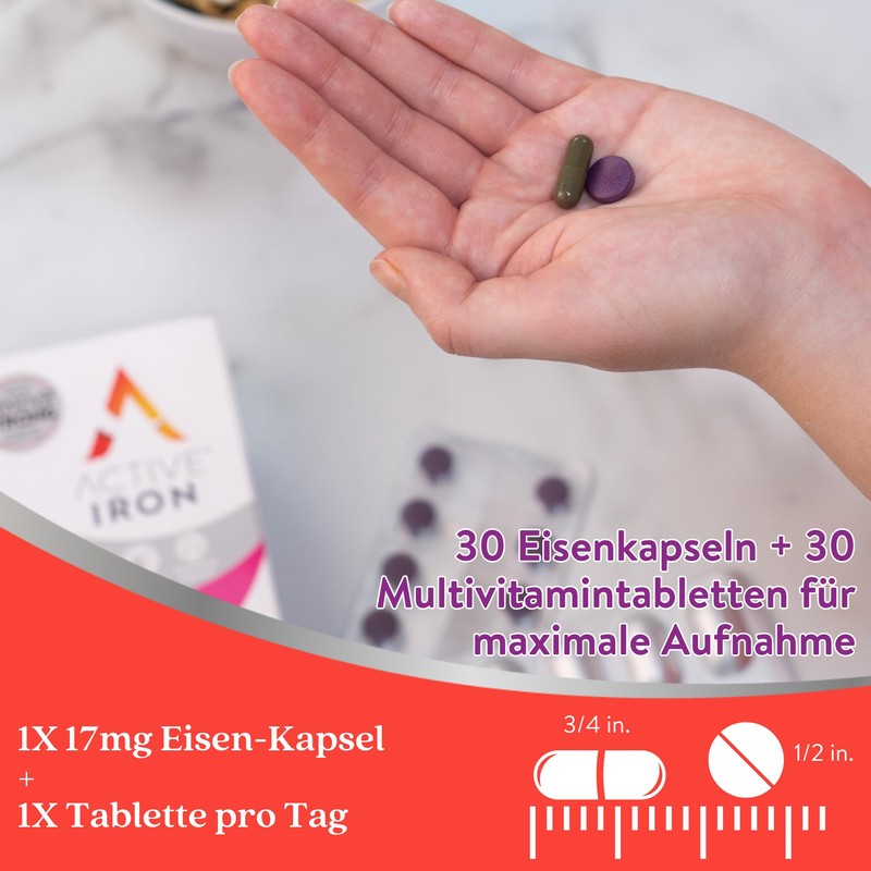Active Iron for Women, 2 x Better Absorption, 6 x