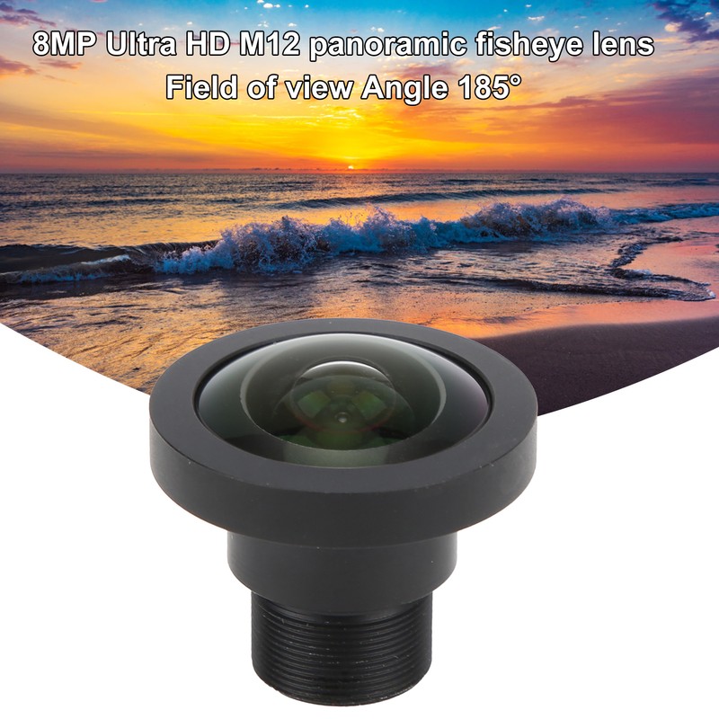 185° Fisheye Lens Ultra HD M12 Panoramic Wide Angle 1.3mm