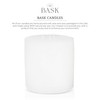 Bask Large Mottled Pillar Candles - Unscented - 6-Inch Diameter