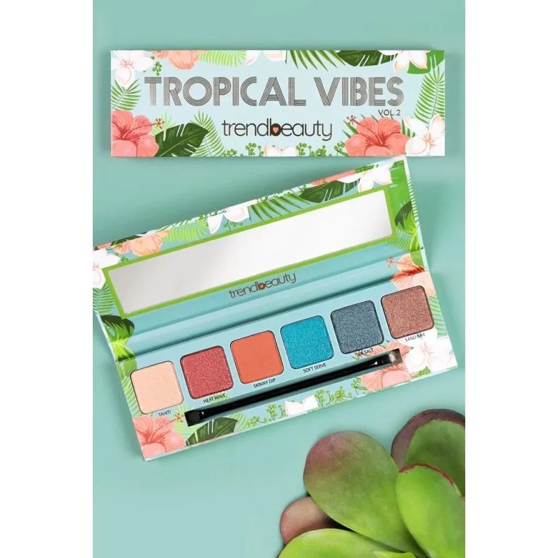 Trend Beauty Tropicaly Vibes Volumen 2 Paleta De Sombras Tropical