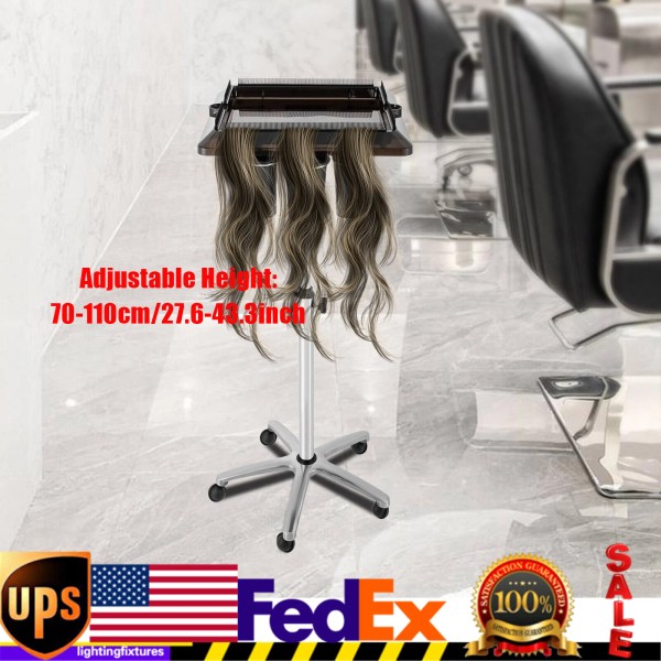 Unbranded Rolling Salon Tray Cart, Hair Extension Tool / Height
