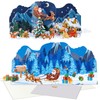 Magic Ants Santa Claus and Reindeer 3D Pop-Up Christmas Card