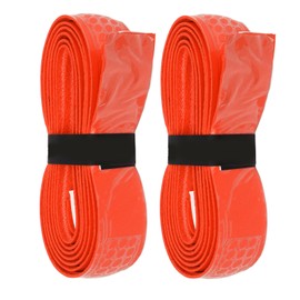 2 PCS Tennis Racket Grip Tape Badminton Racquet Thick Overgrips Sweat Absorbing Handle Grip Band Orange